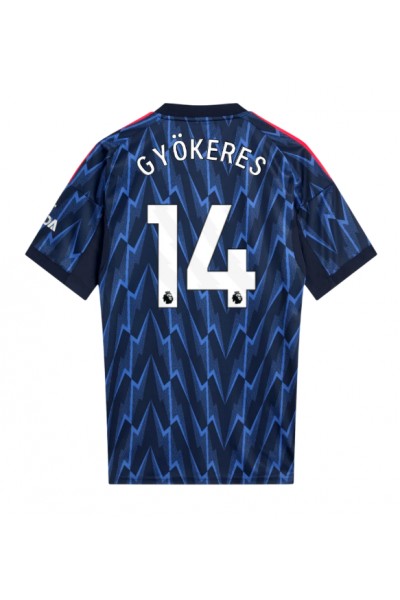 Arsenal Viktor Gyokeres #14 Jalkapallovaatteet Vieraspaita 2025-26 Lyhythihainen Arsenal Viktor Gyokeres #14 Jalkapallovaatteet Vieraspaita 2025-26 Lyhythihainen